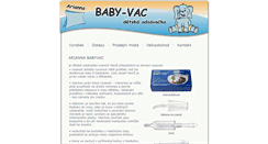 Desktop Screenshot of modra.babyvac.cz